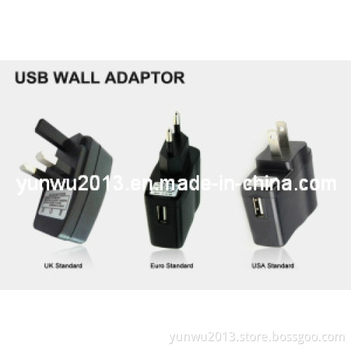 The Popular EU/UK/Us Wall Adapter with CE, FCC, RoHS Approved